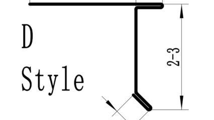 D Style Drip Edge Profile